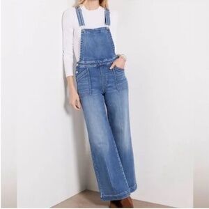 Evereve Ever Denim Overalls Size 26 Blue